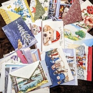 LOT Of 30 Postcards Birthday Wishes/ Christmas/dogs/blank Cards